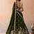 Olive- Tissue Sequinned with Zari Embroidered Semi-Stitched Lehenga & Unstitched Blouse With Dupatta
