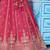 Pink- Tissue Beads & Sequins Embroidered Semi-Stitched Lehenga & Unstitched Blouse With Dupatta