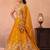 Mustard- Tissue Sequinned with Zari Embroidered Semi-Stitched Lehenga & Unstitched Blouse With Dupatta