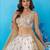 Tissue Beads & Sequins Embroidered Omber Beige and Cream Semi-Stitched Lehenga choli & Dupatta