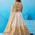 Tissue Beads & Sequins Embroidered Omber Beige and Cream Semi-Stitched Lehenga choli & Dupatta