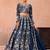 Blue- Organza Heavy Beads with Sequins Embroidered Semi-Stitched Lehenga & Unstitched Blouse With Dupatta