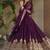 purple designer anarkali