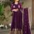 purple designer anarkali