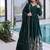Dark green designer anarkali
