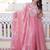 Pink anarkali suit