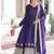 Purple anarkali gown