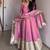 Pink anarkali dress