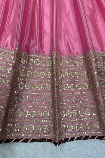Pink anarkali dress