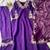 Purple embroidered kurta set