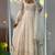 White anarkali dress