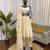 Cream anarkali suit