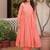 Peach floral ethnic dress