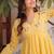 Yellow casual ethnic dress