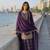 Purple designer ethnic suit