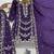 Purple designer ethnic suit