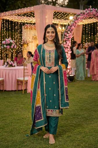 Parrotgreen designer suit