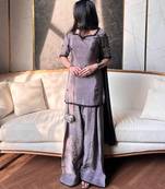 Dark-grey party wear suit