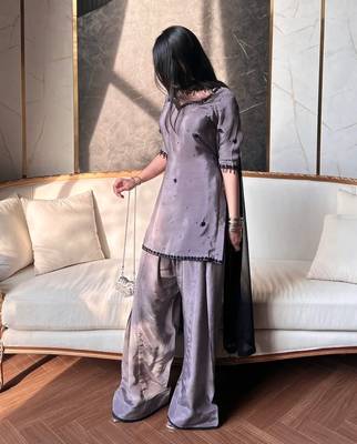 Dark-grey party wear suit 2