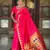 Soft paithani silk saree with zari weawing motifs design and meenakari weawing rich pallu