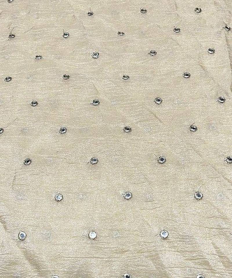 Gold embroidered silk co ord set