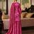 Pink woven velvet sharara set