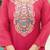 Pink stylish rayon embroidered kurti set with art silk dupatta – ready-made ethnic wear