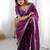 wine designer heavy jmc art silk embroidered saree with sequin work blouse – party & festive wear