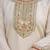 Off white elegant rayon embroidered kurti set with organza dupatta – ready-made stitched suit