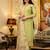 Pista green embroidered viscose simmer kurta set with dupatta