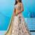 Cream- Tissue Sequins Embroidered Semi-Stitched Lehenga & Unstitched Blouse With Dupatta