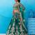 Green- Silk Beads & Sequins Embroidered Semi-Stitched Lehenga & Unstitched Blouse With Dupatta