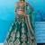 Green- Silk Beads & Sequins Embroidered Semi-Stitched Lehenga & Unstitched Blouse With Dupatta