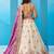 Cream- Tissue Sequins Embroidered Semi-Stitched Lehenga & Unstitched Blouse With Dupatta