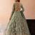 Seagreen- Tissue Beads & Sequins Embroidered Semi-Stitched Lehenga & Unstitched Blouse With Dupatta