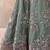 Green- Tissue Beads & Sequins Embroidered Semi-Stitched Lehenga & Unstitched Blouse With Dupatta