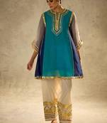 Chinon vibrant co-ord set with gota patti work