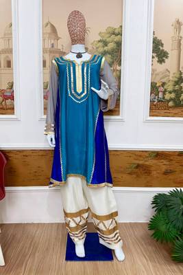 Chinon vibrant co-ord set with gota patti work 2
