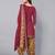 Unstitched printed cotton blend kurta & patiyala dress material with top, bottom & dupatta