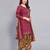 Unstitched printed cotton blend kurta & patiyala dress material with top, bottom & dupatta
