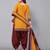 Unstitched printed cotton blend kurta & patiyala dress material with top, bottom & dupatta
