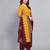 Unstitched printed cotton blend kurta & patiyala dress material with top, bottom & dupatta