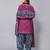 Unstitched printed cotton blend kurta & patiyala dress material with top, bottom & dupatta