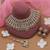 White color kundan necklace set