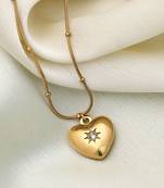 Gold color stainless steel anti tarnish necklace