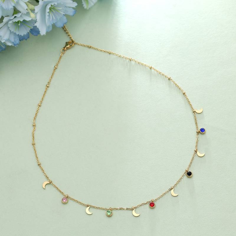 Multi color stainless steel anti tarnish necklace