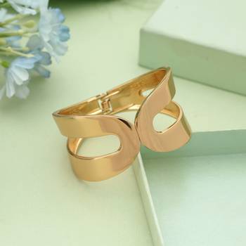 Gold color openable anti tarnish bracelet 2