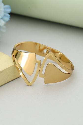 Gold color openable anti tarnish bracelet