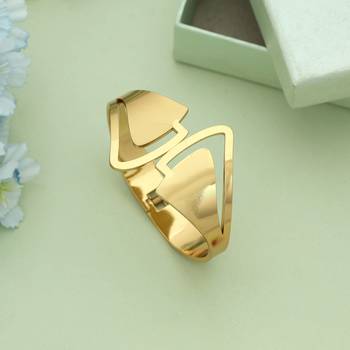 Gold color openable anti tarnish bracelet 2