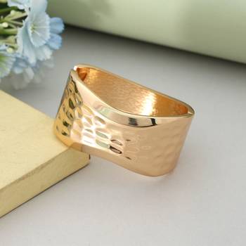 Gold color openable anti tarnish bracelet 1